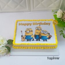 Minions Edible Print Cake - 1.5 Kg
