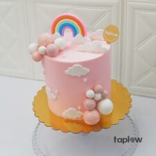 Peachy Rainbow Dreams Cake - 1.5 Kg
