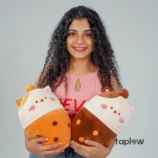 Boba Cat Plushie Toy - Orange