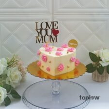 Mum’s Pretty Heart Cake - 1 Kg