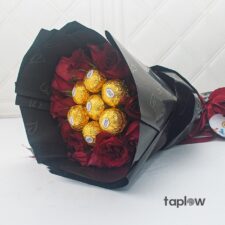 Romance in Black & Gold Bouquet