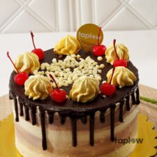 Choco Cherry Kiss Cake - 1 Kg
