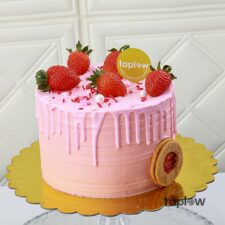 Strawberry Blush Celebration Cake - 1.5 Kg