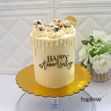 White Chocolate Anniversary Bliss Cake - 1.5 Kg