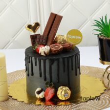 Midnight Luxe Celebration Cake - 1 Kg