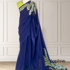 Twilight Fern Batik Saree