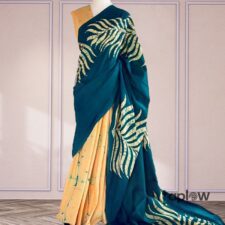 Palm Glow Batik Saree