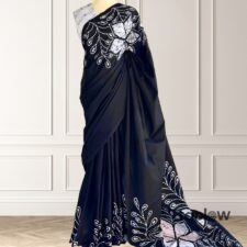 Monochrome Petal Saree