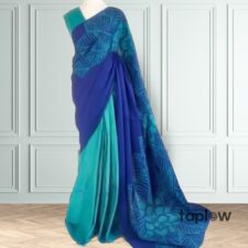 Aqua Veil Elegance Saree