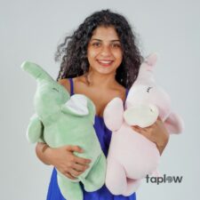 Dreamy Blush Jumbo – 45 cm Plush Elephant