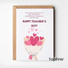 Heartfelt Teacher’s Day Card