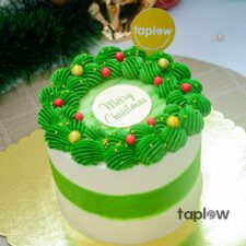 Green Velvet Christmas Cake - 1 Kg