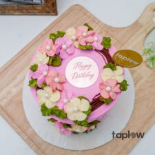 Pink Garden Cake- 1 Kg